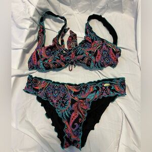 Luli Fama two piece bathing suit